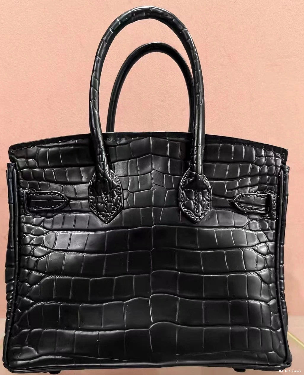 FLOWER BAG VASE BLACK BIRKIN 0815